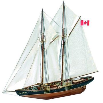 Fishing & Regattas Schooner Bluenose II. 1:75 Wooden Model Ship Kit