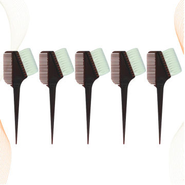 5/10Pcs Coffee Hair Coloring Kit DIY Hair Dye Bowl Hair Dye Comb Brush Dye Hair Tool for Barber Hairdresser