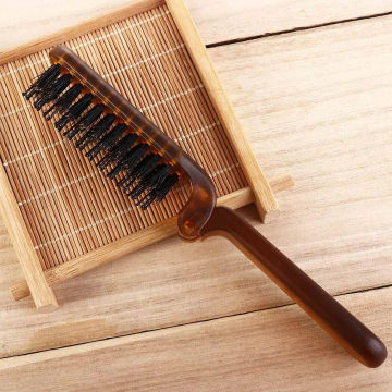 Barber Hair Accessories Pocket Size Massage Comb Hairdressing Hair Styling Tool Bristle Comb Foldable Comb Bristle Hair Brush