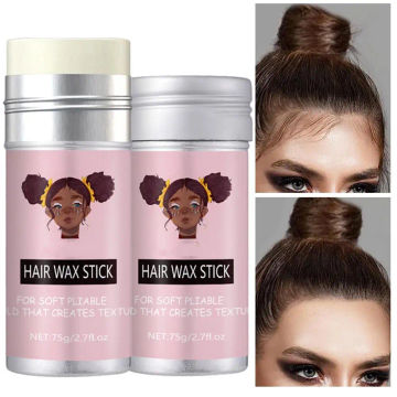 Broken Hair Finishing Cream Clay Styling Accessories Non Greasy Custom Logo Natural Smooth Wax Stick For Wig