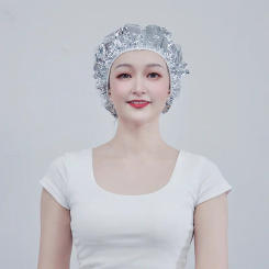 Ladies shower cap thermal insulation aluminum foil hat stretch shower cap hair salon hair dyeing cap hair dyeing tools