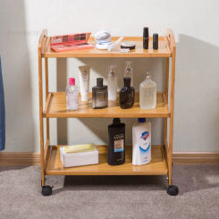 Creative Designer Salon Trolley Villa Bathroom Multifunctional Trolley Barber Shop Tools Cart Durable Coffee Shop Storage Rack H