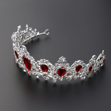 Wedding Tiara Crown for Women Royal Head Band Bridal Hair Accessories Halloween