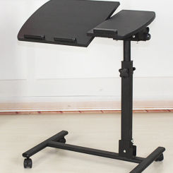 Mobile Lifting Computer Table Adjustable Bed Bedside Table Folding Simple Space Saving Balcony Lazy Table Office Furniture Craft
