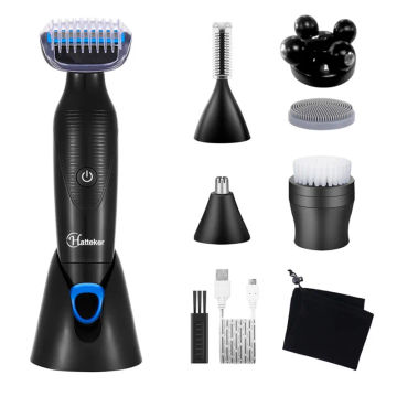6in1 Hair Trimmer Women Electric Shaver Professional Men's USB Charge Shaving Machine Eyebrow Nose Trim Massage Fully Washable
