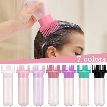 Bottle For Hair Dye Shampoo Refillable Plastic Applicator Comb Dispensing Salon Oil Hair Coloring Hairdress Styling Tool