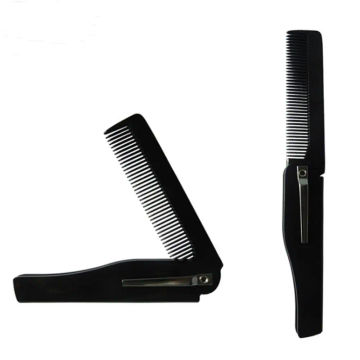 Fashion Men's And Women's Grooming Comb Folding Pocket Hairpin Beard And Moustache Comb Portable Styling Tools