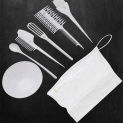 6Pcs/Set Hair Color Dye Bowl Comb Brushes Tool Kit Professional Salon Plastic Hairdressing Coloring Applicator Styling Tools