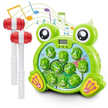 Funny Whack A Frog Game Interactive Toy with Soft Hammers 