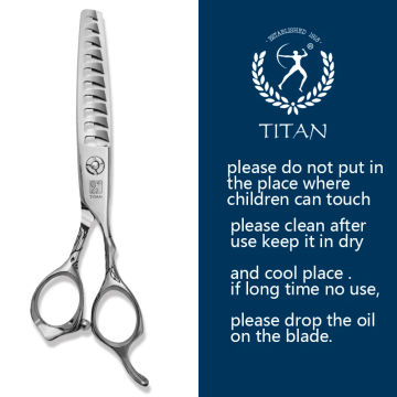 Titan professional 6 inch hair scissors salon scissor barber thinning shears hairdressing scissors 440C stainless steel