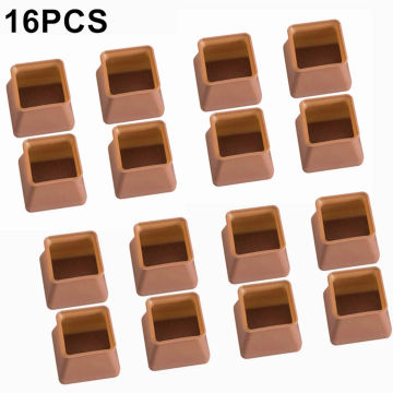 16pc Table Chair Leg Silicone Cap Pad Furniture Non-slip Table Feet Cover Floor Protector Foot Protection Bottom Cover Pads