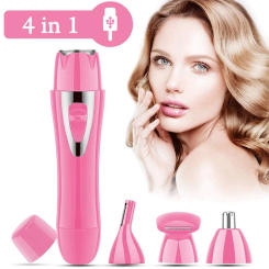 Hair Remover Lipstick Shaver 4 In 1 Mini Electric Lady Bikini Touch Women Hair Remover Trimmer Set Hair Remover Portable