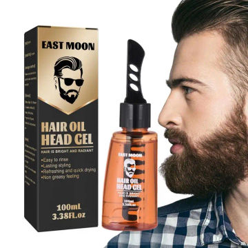 2 In 1 Hair Wax Gel With Comb Moisturizing Hair Gel With Comb 100ml Hair Wax Gel Shaping Styling Tool For Long Lasting And