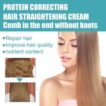 Sdottor New Protein Correction Hair Straighten Cream Clip Free Hair Friendly Softener Fast Smooth Curly Hair Care Treatment Of H