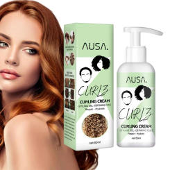 Curl Refiner Cream Quick-Drying Anti Frizz Curl Defining Cream Universal Curly Hair Elastin Curl Refiner Cream For Oily Or Dry