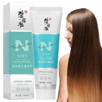 Safe Protein Correction Hair Straightener Cream 180ml Hair Straightening Cream Air Dry Curl Cream For Improving Hair Qualities