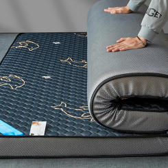 Summer ice silk latex mattress soft cushion household double bed plate tatami sponge mat rental special pad quilt