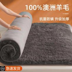 Winter super warm real wool mattress 100% Australian wool mattress, thickened bed mattress, warm cashmere home Fleece mats