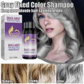 Color Fixing Hair Dye Shampoo to Cover Gray Hair Fade Yellow After Bleach Hair Shampoo Non-irritating Purple Shampoo for Blonde