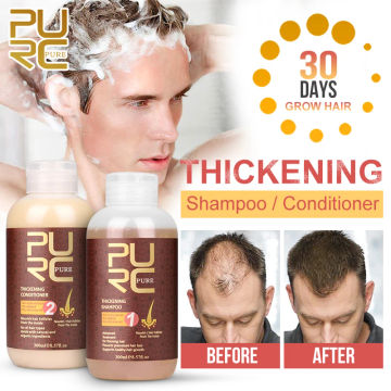 PURC Hair Growth Shampoo and Conditioner Set for Women Men Hair Loss Products Prevents Scalp Thinning Treatments Hair Care 600ml