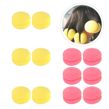 2 Pack Hair Curler Sponge Roller DIY Hair Styling Tool Mushroom Curly Ball Hairdressing Tools for Women Home DIY