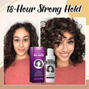100ml Professional Curl Hair Boost Defining Cream Sculpting Mousse Color Treated Moisturizer Styling Gel Wavy Repairing