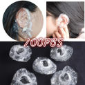 100Pcs Disposable Hairdressing Earmuffs Salon Clear Ear Cover Ear Protection Hair Dye Protect Cap Hair Color Styling Tool