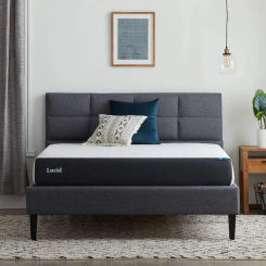 LUCID 8 Inch Memory Foam Firm Feel – Gel Infusion – Hypoallergenic Bamboo Charcoal – Breathable Cover Bed Mattress