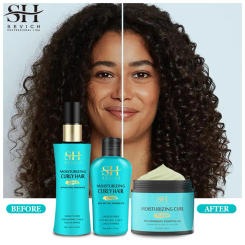 2023 Curly Hair Products 3pcs/Set Curly Hair Styling Spray Curling Moisture Cream Curl Enhancer Fluffy Moisturizing Hair Mask