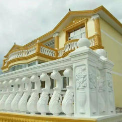 Summer Breeze Plastic Seahorse Cast in Place Fence Balustrade Mould, Gardening Concrete Baluster Mold Railings, 93cm/ 36.6in