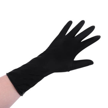 Black Hair Gloves Hair Perm Shampoo Hair Coloring Latex Thick Tools(S)