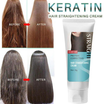 Hair Straightening Cream Faster Smoothing Curly Hair Straight Hair Cream Protein Treatments Hair Hair Straightening Cream 50g