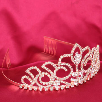 Hair Accessories Crystal Rhinestone Tiara Grace Bridal Crown Headband Dinner Party