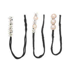3Pcs Pearls Hair Bun Maker Bun Shaper Hair Styling DIY Tool for Women and Girls