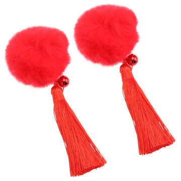 Children's Hair Accessories Girls Tassel Headwear Spring Festival Decors New Year Hairpin Clip