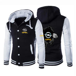 2023 New Printing Men OPEL Spring and Autumn Baseball Uniform Loose Oversize Sportswears Personality Pocket Jacket Tops