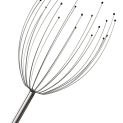 Fingers Scalp Massager, Head Massager Scratcher Tingler, Hair Scalp Scratcher for Deep Relaxation and Stress Relief (Silver)