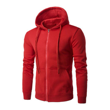 Men Long Sleeve Hooded Sweatshirt Zip Athletic Hoodies Jacket Outwear Coat Tops Sport Running Hoodies Casual Outwear Coat