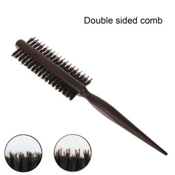 Professional Salon Teasing Back Hair Brushes Boar Bristle Wood Slimline Comb Hair Brush Extension Hairdressing Styling Tools DIY