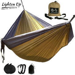 Upgrade Camping Hammock Outdoor Tourist Hanging Hammocks Portable Parachute Nylon Hiking Hammock For Backpacking Travel