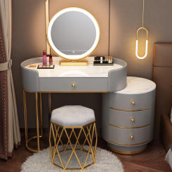 Vanity Makeup Organizer Dressing Table Storage Coffee Tables Cabinet Bedroom Bedside Tocador Para Dormitorio Room Furniture
