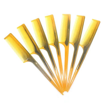High Quality Beef Tendon Sharp Tail Comb Long Handle Resin Plastic Horn Combs Hair Care Accessories Hair Styling Tools New