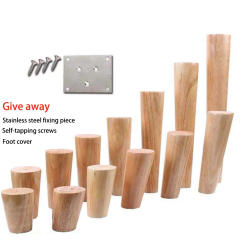 4pcs Solid Wood Furniture Leg Table Feets Wooden Cabinet Fashion Hardware Replacement For Sofa Bed