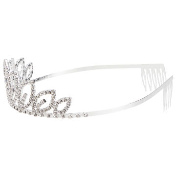 and Tiara, Rhinestone Bridal Headbands Wedding Headpieces with Comb for Party