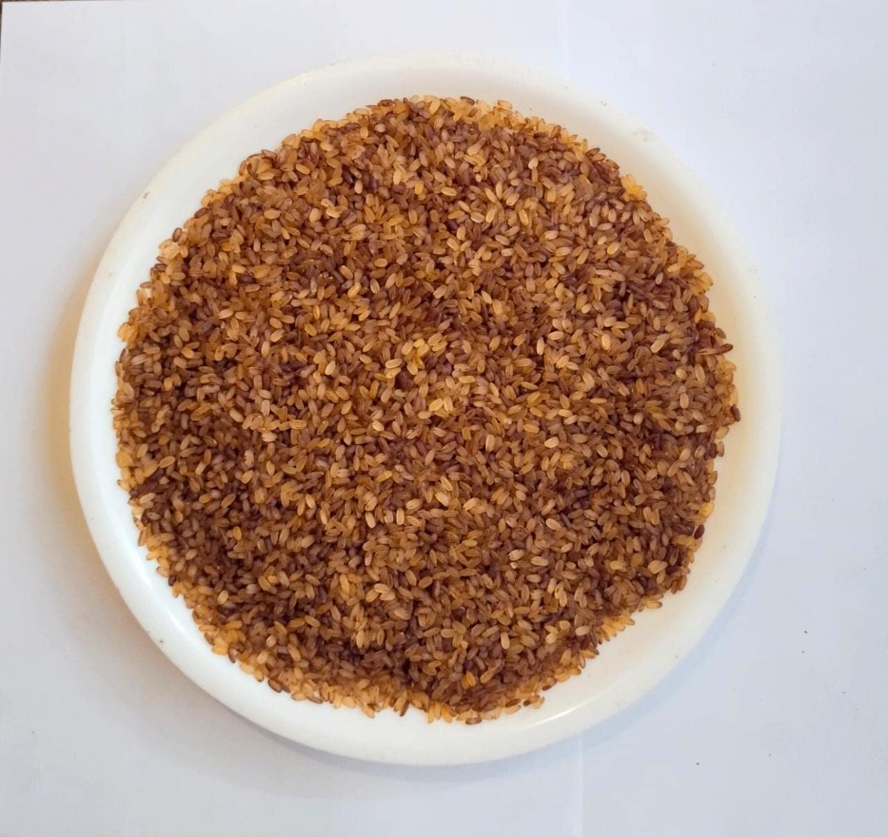 Unpolish boiled rice 