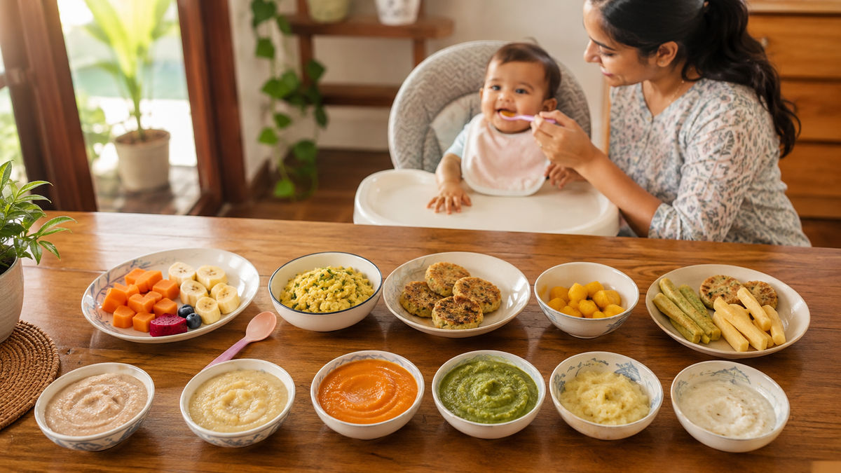 Your Baby's 6 to 12 Month Feeding Chart (With Ready-to-Eat Options)