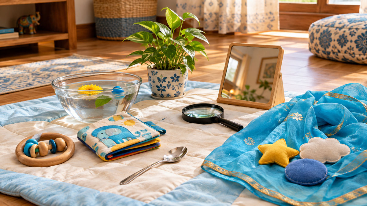 5 Activities to Build Curiosity in Babies 0–12 Months: Household Items Only
