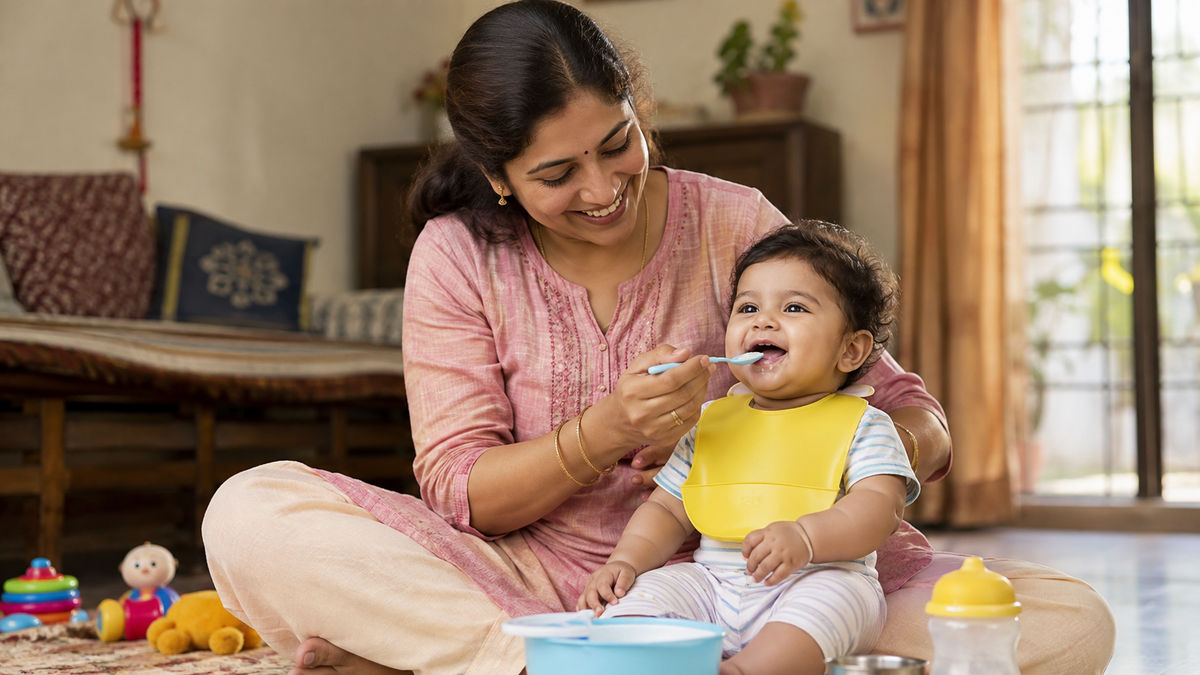 Mango Ragi Porridge for 9-Month Babies: Quick Pressure Cooker Recipe & Storage Guide
