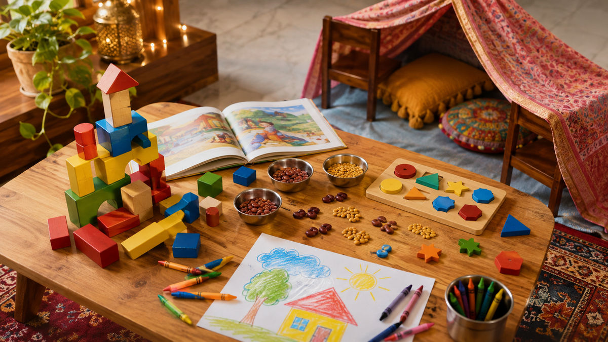 Teaching Colours at Home for 18-24 Month Toddlers: 4 Activities with Household Items