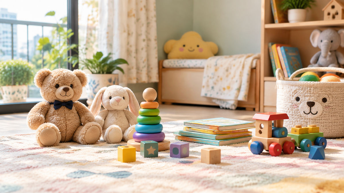 Toys for 7 Month Old Baby Under ₹1200: 6-Piece Setup for Sitting-to-Crawling Stage